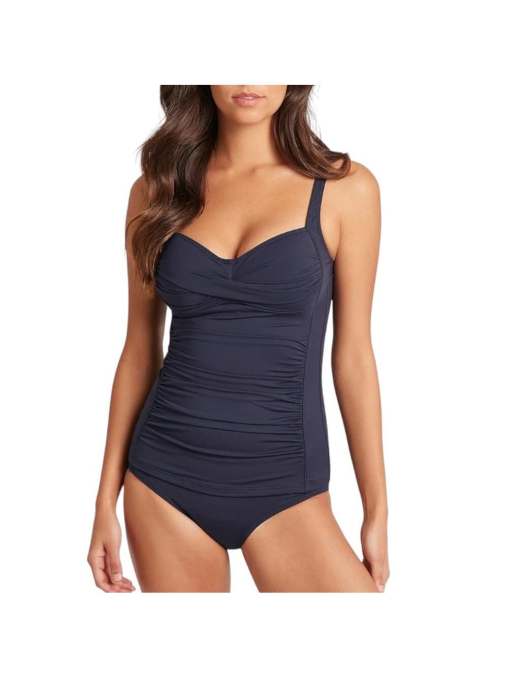 Sea Level Australia Twist Front Tankini Night Sky Size 6 NWOT $90 MSRP